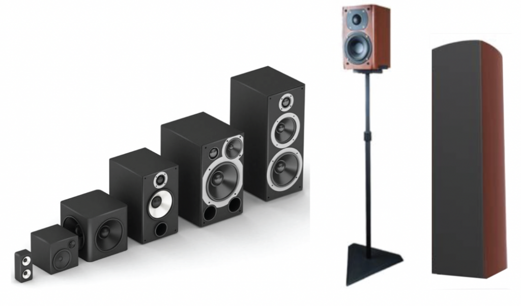 Almost any selection of one's personal speakers can be used with the Immerse 360